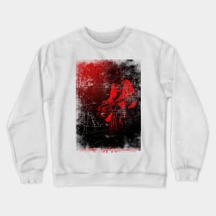 red vintage Stevie Ray Vaughan Crewneck Sweatshirt